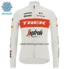 Wielershirt 2022 Trek-Segafredo Lange Mouw Winter Thermal Fleece Rood Wit